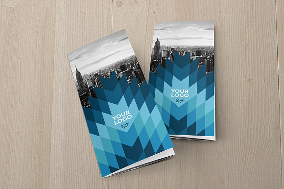 Cool Blue Trifold in Brochure Templates - product preview 4