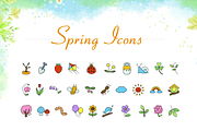 Cute Spring Icons