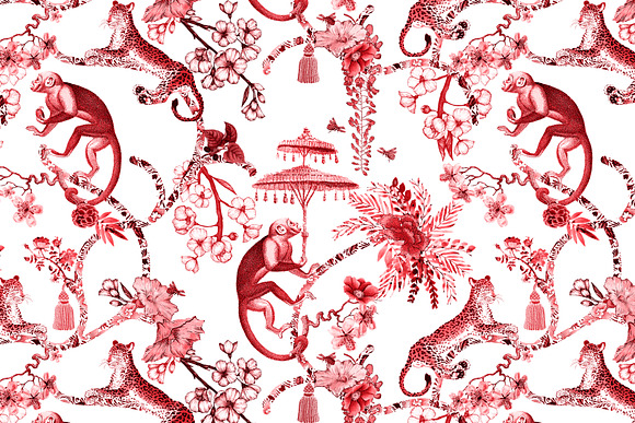 Chinoiserie Whimsy - Pattern in Patterns - product preview 2
