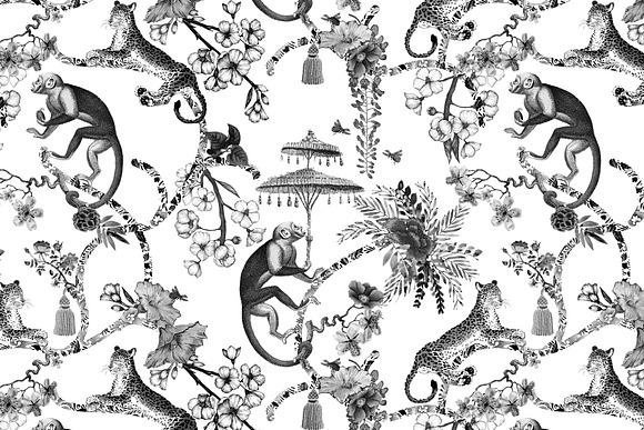 Chinoiserie Whimsy - Pattern in Patterns - product preview 3