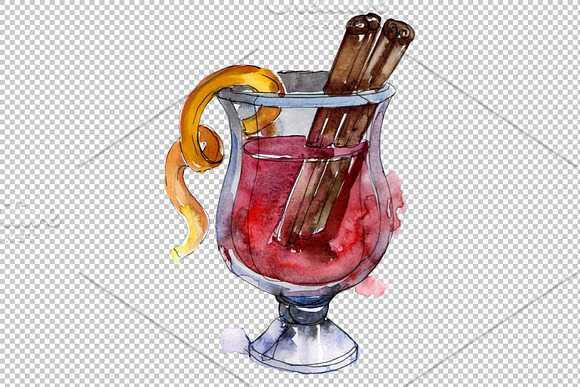 Drinks for men Watercolor png in Illustrations - product preview 4