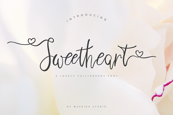 Sweetheart Lovely Calligraphy Font
