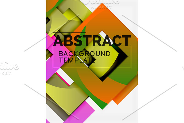 Background abstract squares