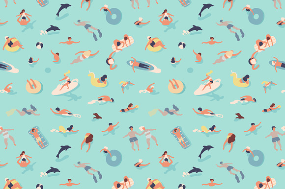 People and the sea in Illustrations - product preview 2