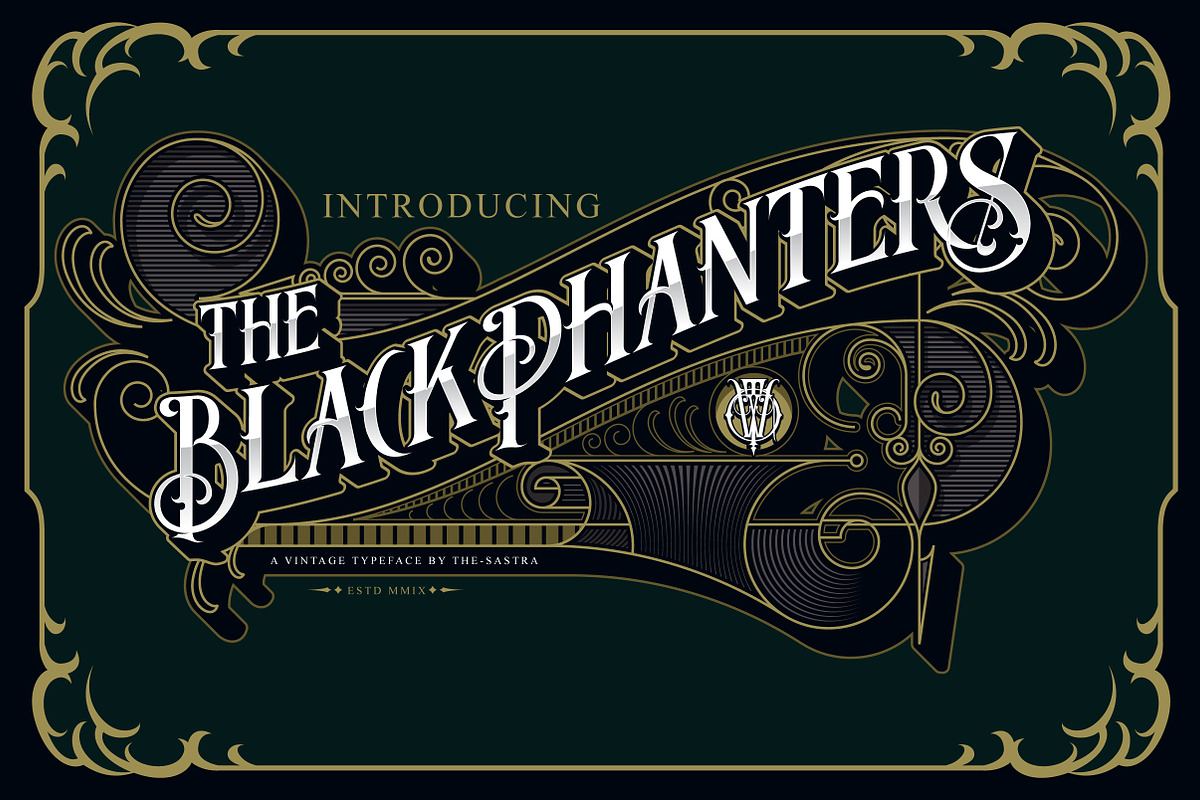 Blackphanters in Display Fonts - product preview 8
