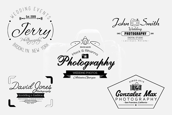 5 Photographer Logo & Badges in Logo Templates - product preview 2