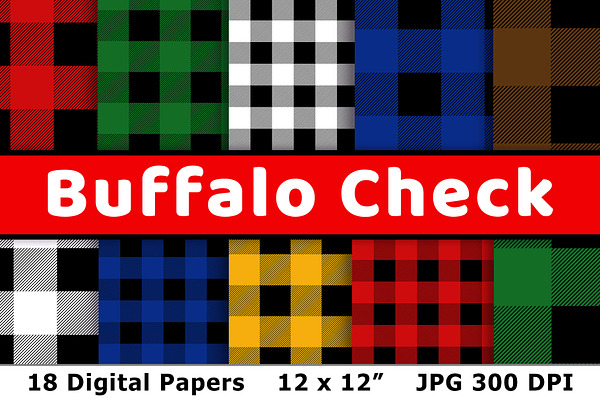 Buffalo Check Digital Paper