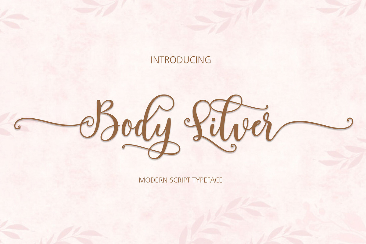 Body Silver Script in Script Fonts - product preview 8