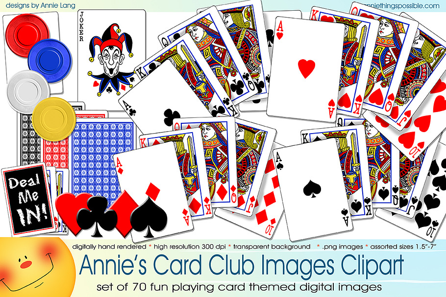Card Club Images Clipart in Illustrations - product preview 8