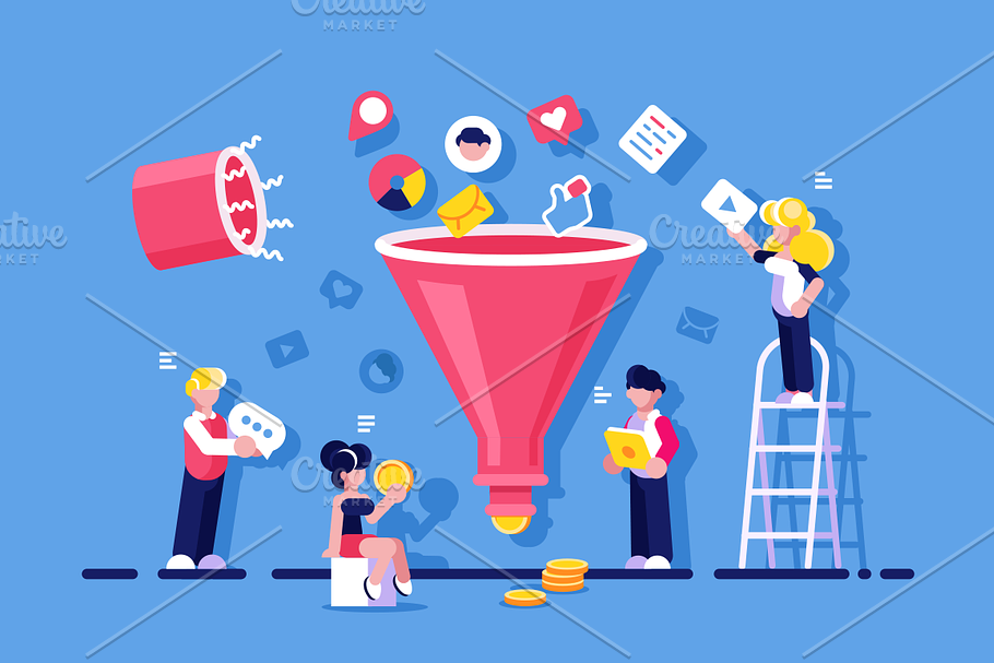 Market optimization with funneling in Illustrations - product preview 8