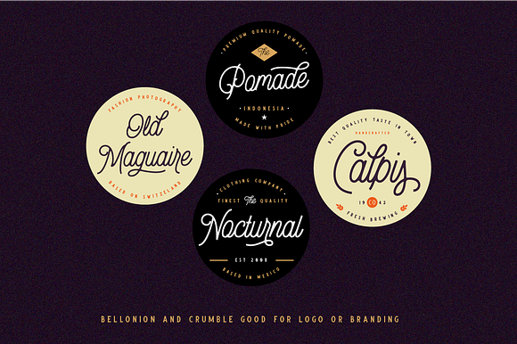 Bellonion Script ( font duo ) in Display Fonts - product preview 11
