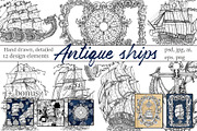 Antique ships collection