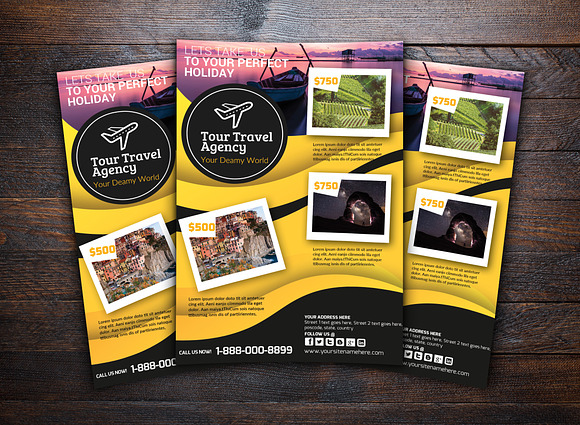 Travel Agency Flyer in Flyer Templates - product preview 1