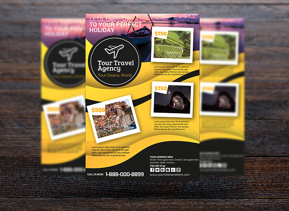 Travel Agency Flyer in Flyer Templates - product preview 2