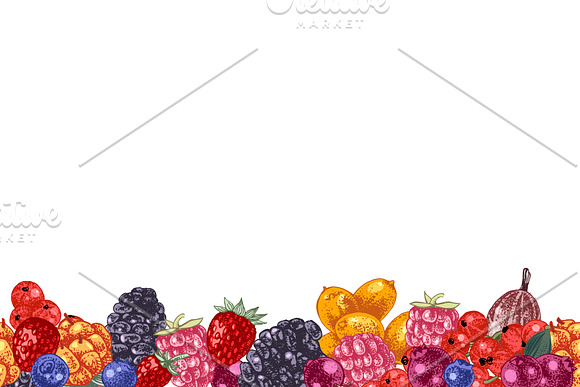 Fresh berries in Illustrations - product preview 17