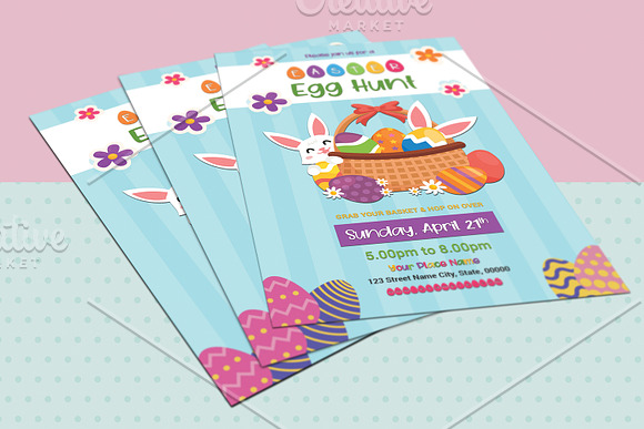 Easter Invitation Flyer - V984 in Flyer Templates - product preview 2