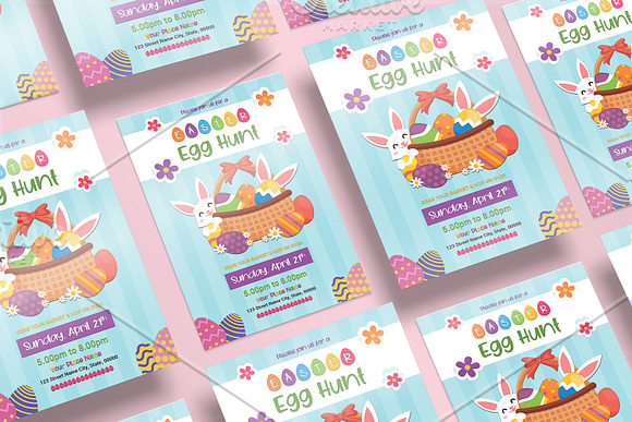 Easter Invitation Flyer - V984 in Flyer Templates - product preview 3