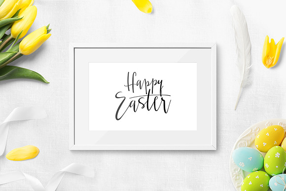 Happy Easter Lettering Overlays in Graphics - product preview 1