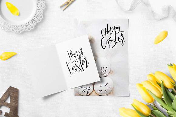 Happy Easter Lettering Overlays in Graphics - product preview 2