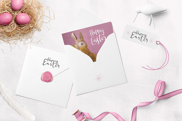 Happy Easter Lettering Overlays in Graphics - product preview 3