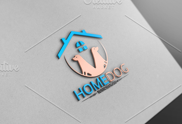 Home Dog Logo in Logo Templates - product preview 2
