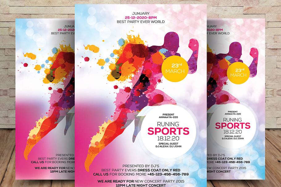 Sports Flyer Template in Flyer Templates - product preview 8