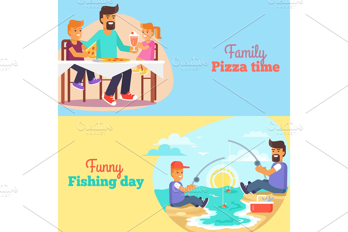 Dad celebrating Father's Day with in Illustrations - product preview 8