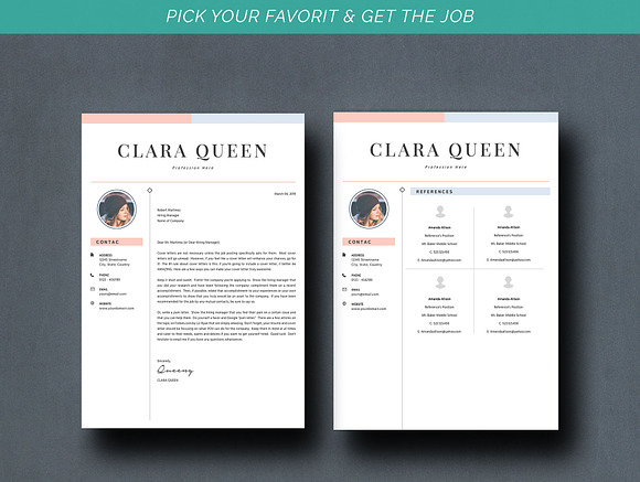 Creative CV ~ Resume Template in Letter Templates - product preview 6