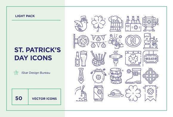 Saint Patrick's Day Icons Set in UI Icons - product preview 3