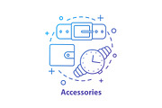 Fashion accessories concept icon