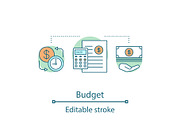 Financial planning concept icon