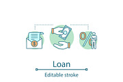 Loan concept icon