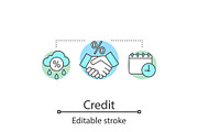 Credit concept icon