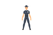 Police Officer in Uniform, Sheriff