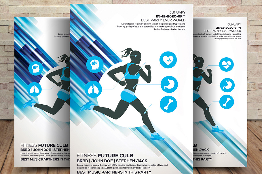 Fitness Trainer Flyer & Ad Template