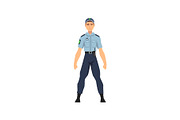 Professional Policeman in Uniform