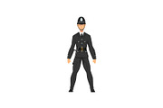 British Police Officer in Uniform