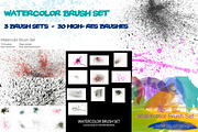 Watercolor Brush Set Mega Bundle