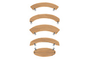 Wooden Boards Collection Hanging on