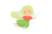 Sweet Little Winged Fairy with