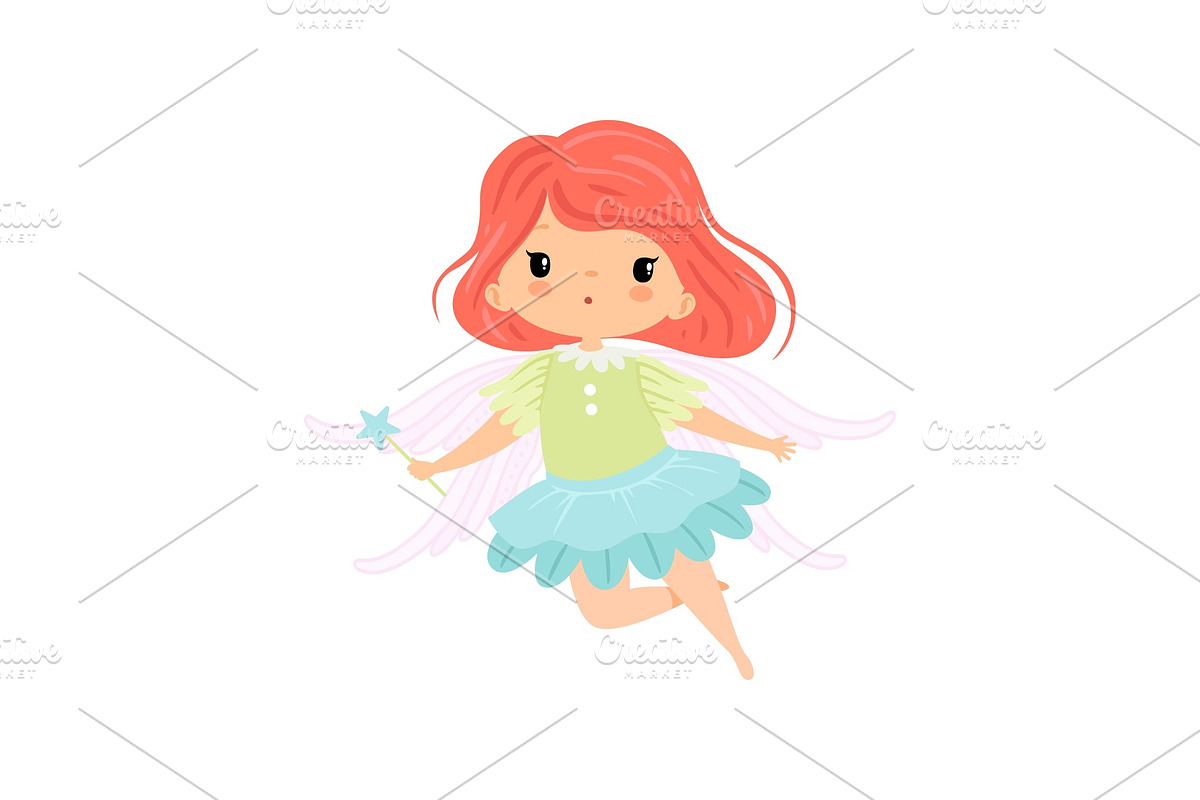Beautiful Little Winged Fairy in Illustrations - product preview 8