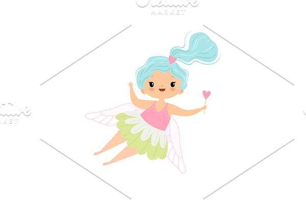 Lovely Little Winged Fairy with
