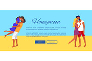 Honeymoon Web Banner with Lovely