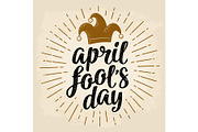 April fool's day calligraphic