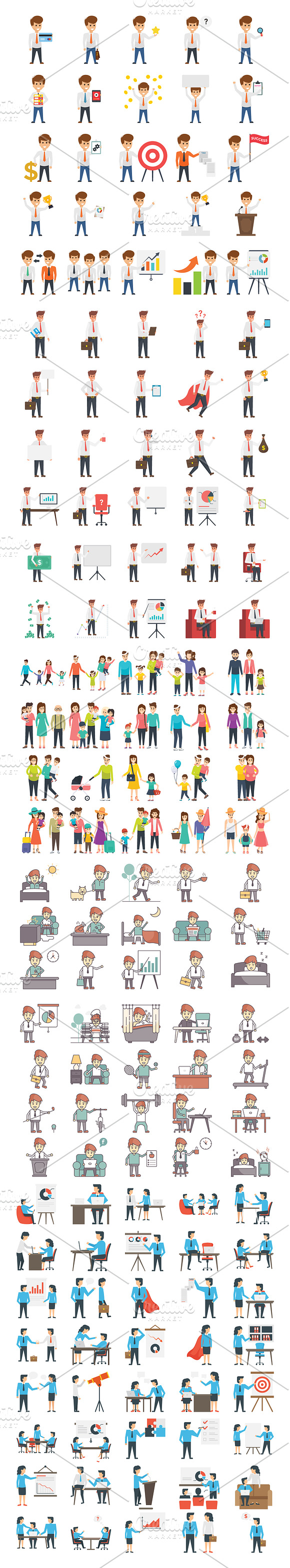 1200+ Vector Cartoon Characters in Illustrations - product preview 1