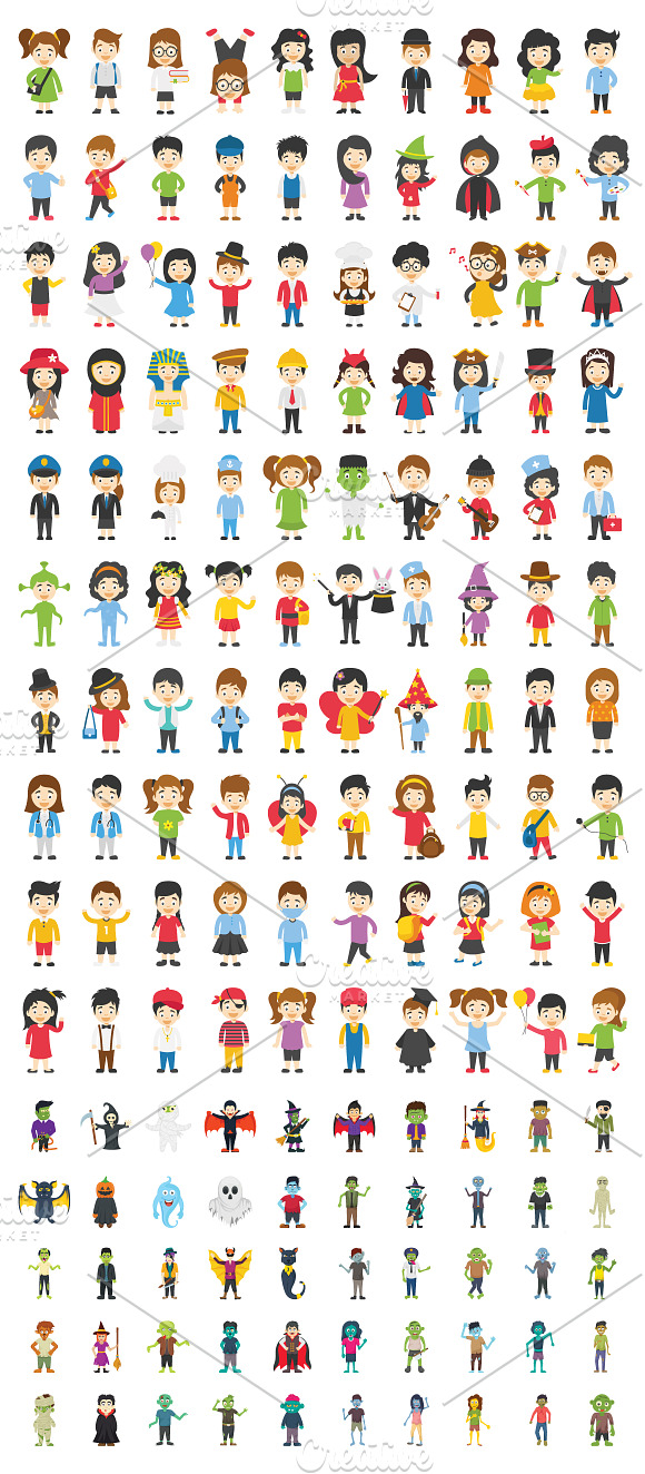 1200+ Vector Cartoon Characters in Illustrations - product preview 3