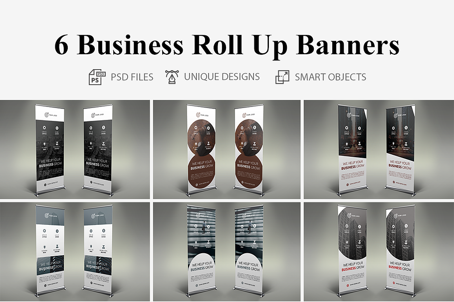 Business Roll Up Banners in Presentation Templates - product preview 8