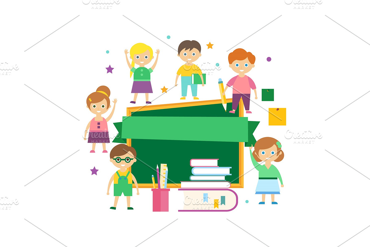 Kids Learning. Vector Illustration in Illustrations - product preview 8