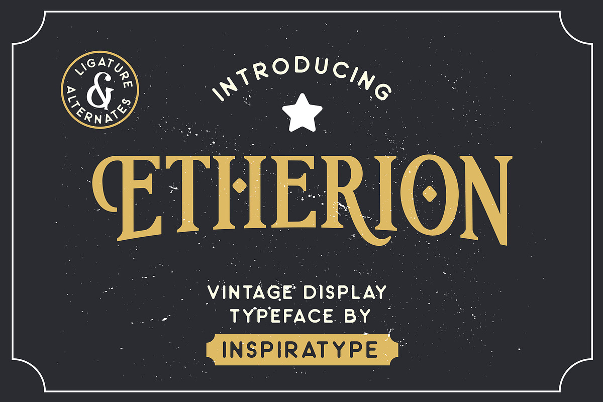 Etherion - Vintage Display in Display Fonts - product preview 8
