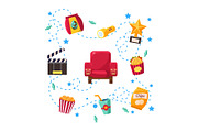 Cinema Design Elements and Icons
